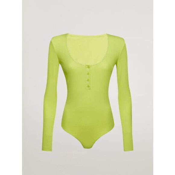 NWT Wolford Henley String Body Green L - Picture 1 of 16
